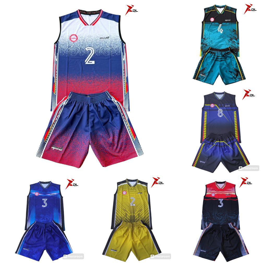 Kaos stelan singlet Volly Pria/Jersey stelan singlet voli cowo/Kaos voli/Baju Voli