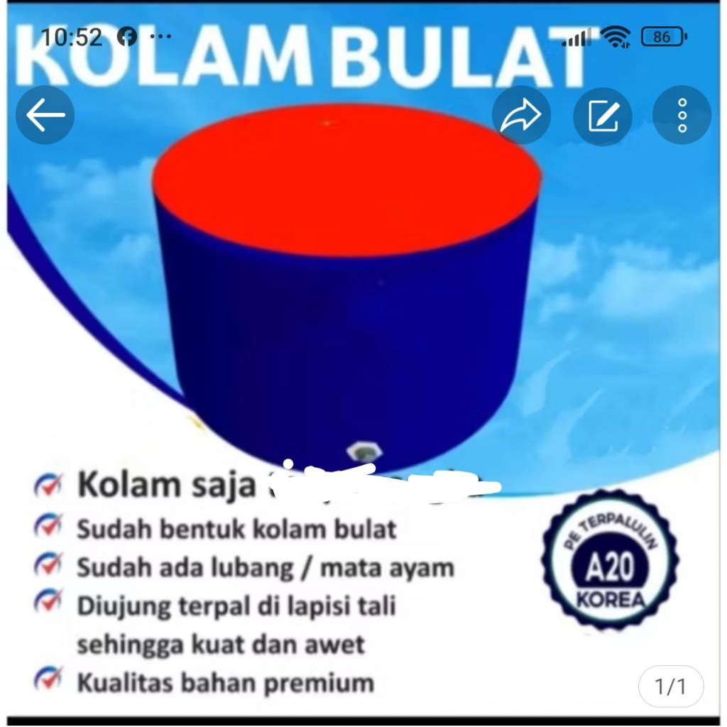 Kolam  Bulat A20 D3 T60