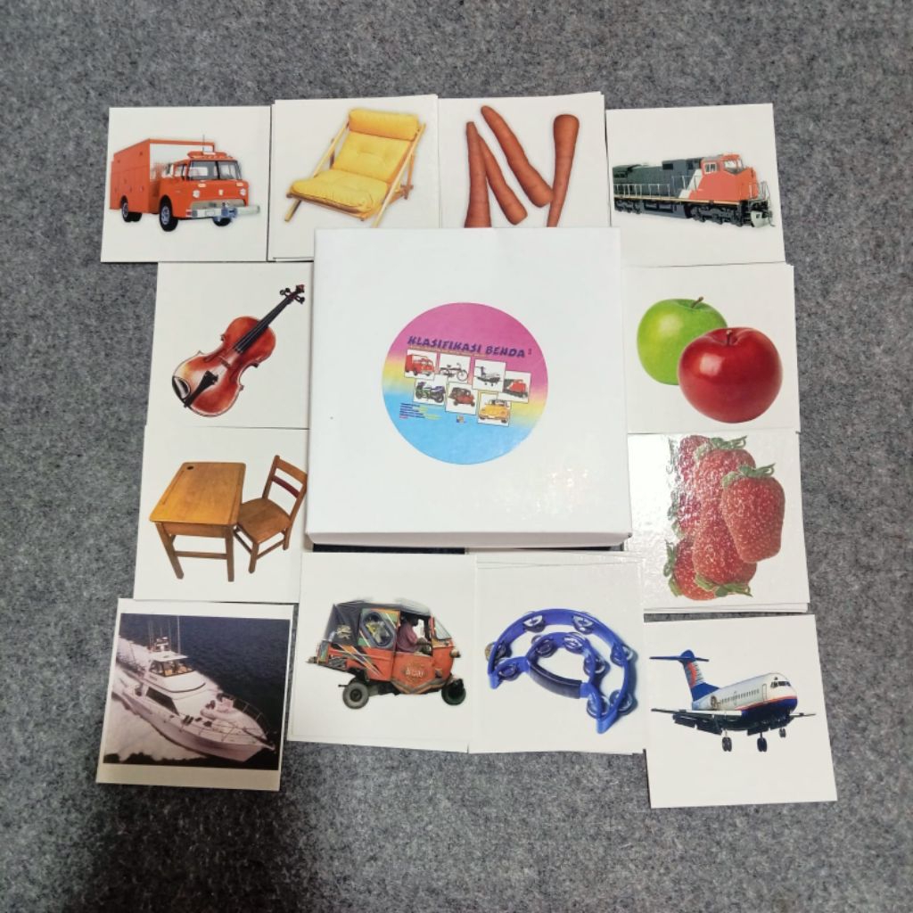 [BLUETOYS] KARTU KLASIFIKASI BENDA & KLASIFIKASI KATA KERJA /MAINAN TERAPI WICARA/ALAT TERAPI WICARA
