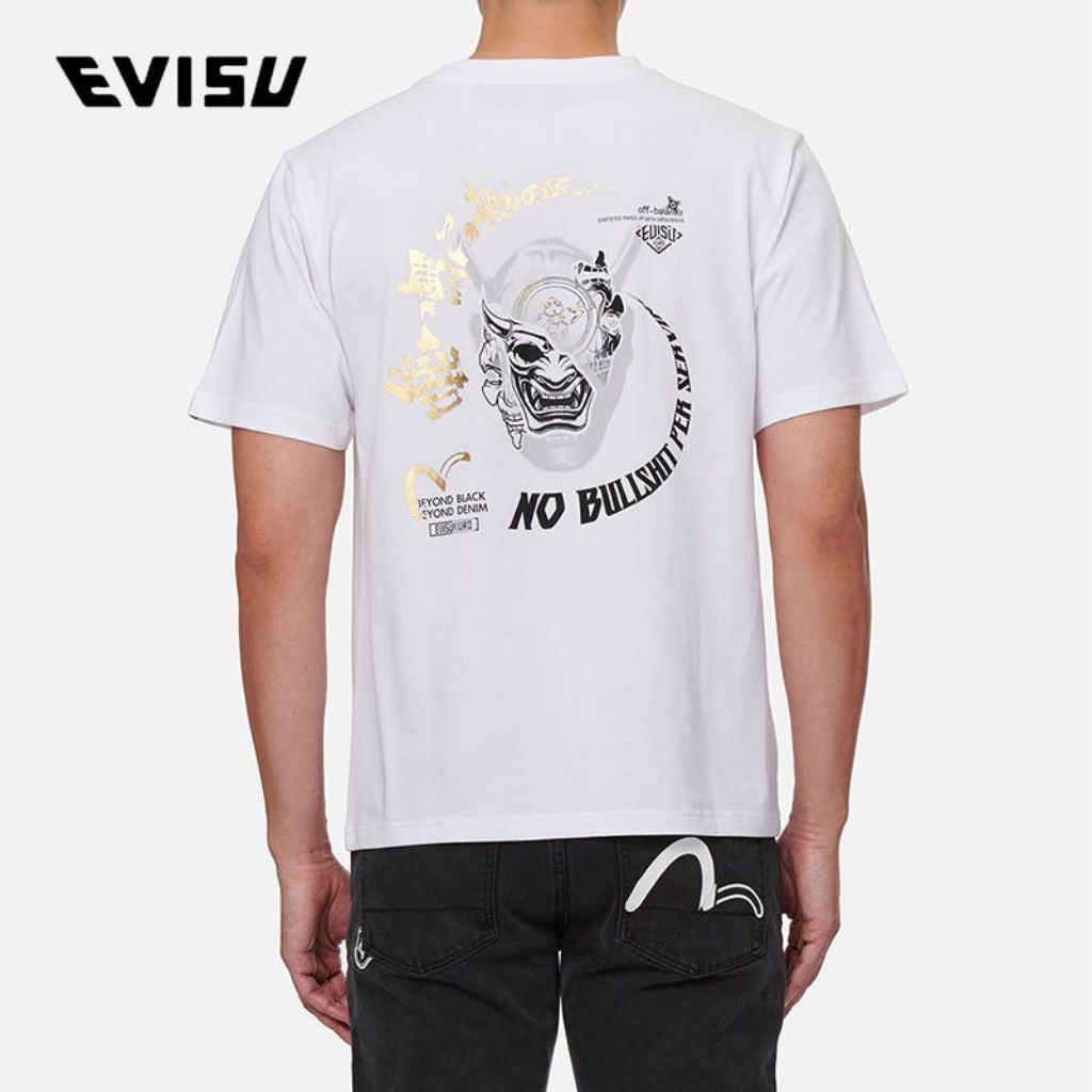 kaos lengan pendek Evisu Kuro Pria