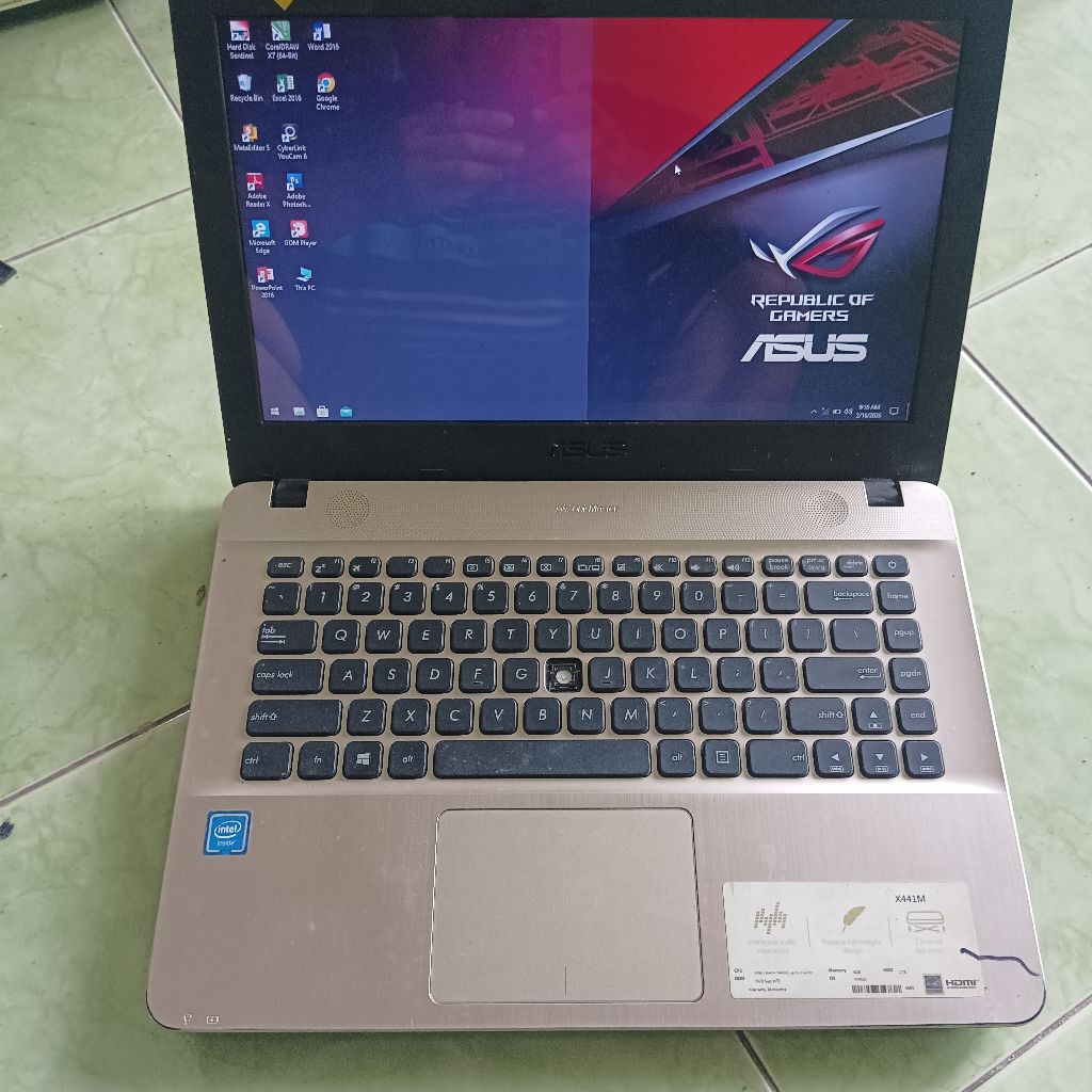 mobo Asus x441m Celeron N4000