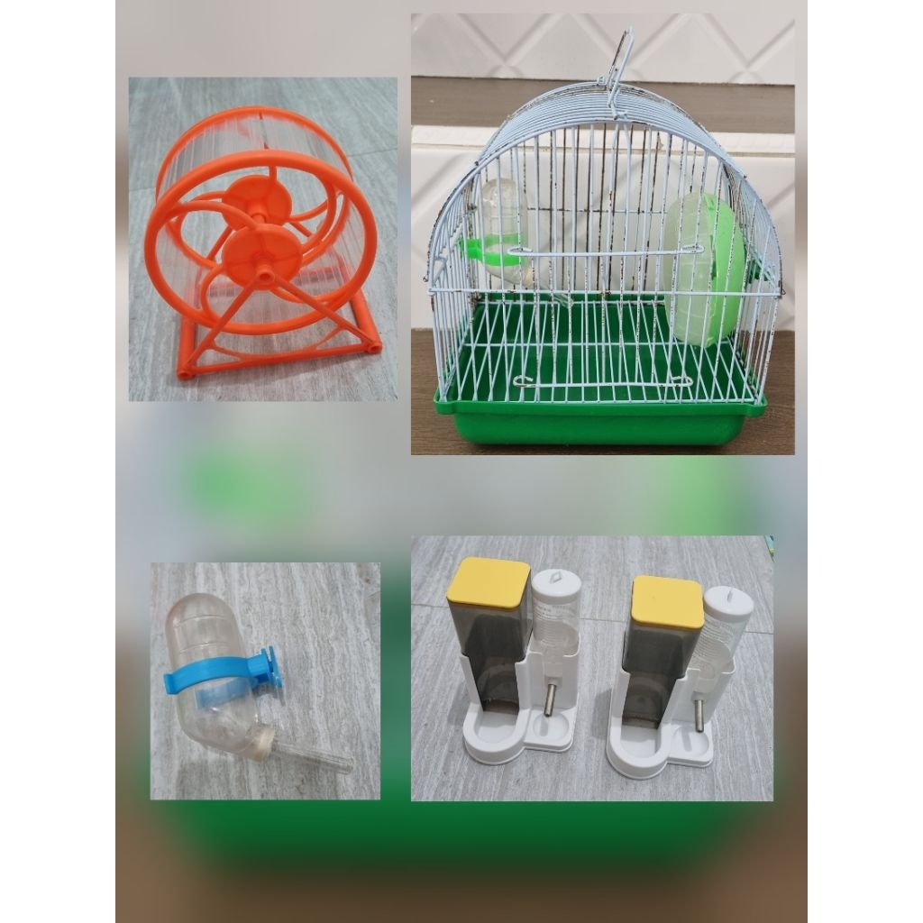 Preloved - Tempat makan , aksesoris , mainan , dan kandang Hamster
