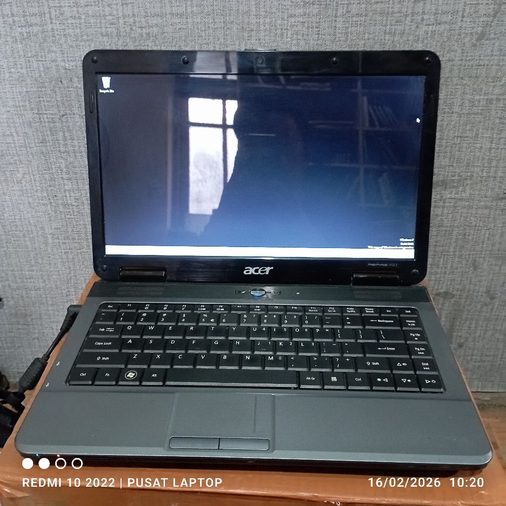 Laptop Acer Aspire 4732Z windows 7 intel Pentium Ram3gb DDR2 Hrd320 Lcd14in in mesin Normal tested g