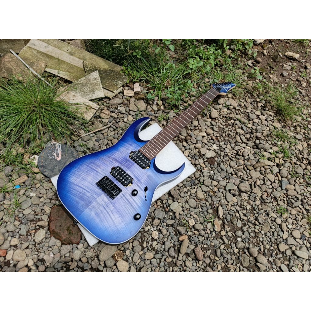 Gitar Ibanez RGA42FM Blue Laggon Burst Flat