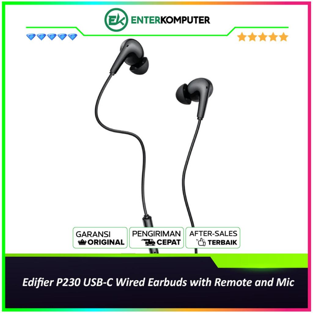 Edifier P230 USB-C Wired Earbuds with Remote and Mic