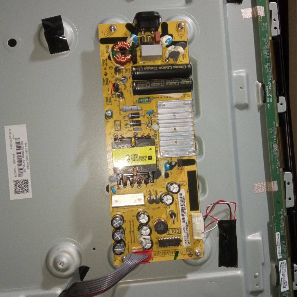 POWER SUPPLY TV LED TCL MODEL 50P8M / PSU REGULATOR / MESIN TV TCL 50P8M