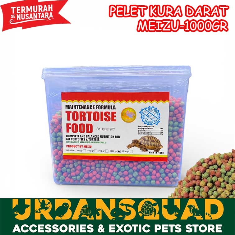 PELET MEIZU 1KG SULCATA PARDALIS ALDABRA