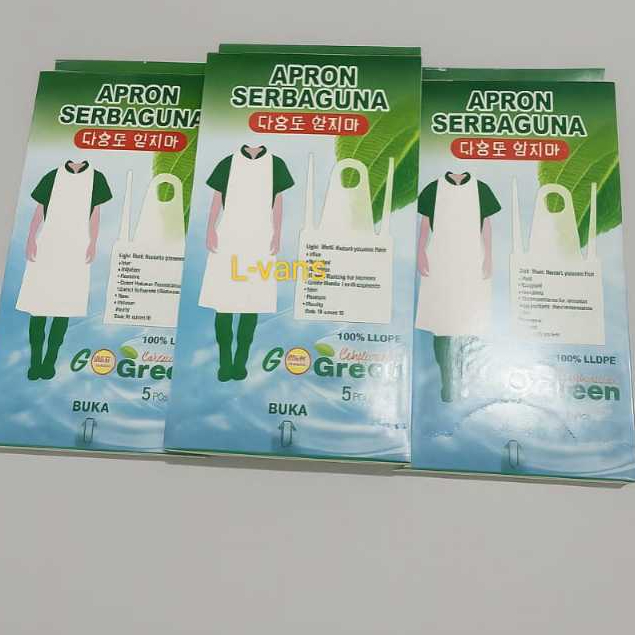 Apron Celemek Plastik GOGREEN | Celemek Plastik | Apron Serbaguna