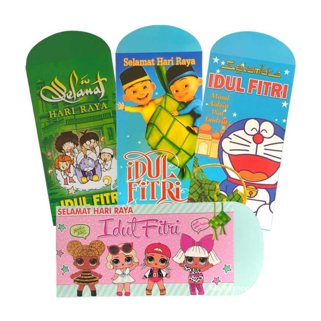 KIAMA - Amplop Lebaran Panjang Jumbo Angpau Uang Motif Kartun
