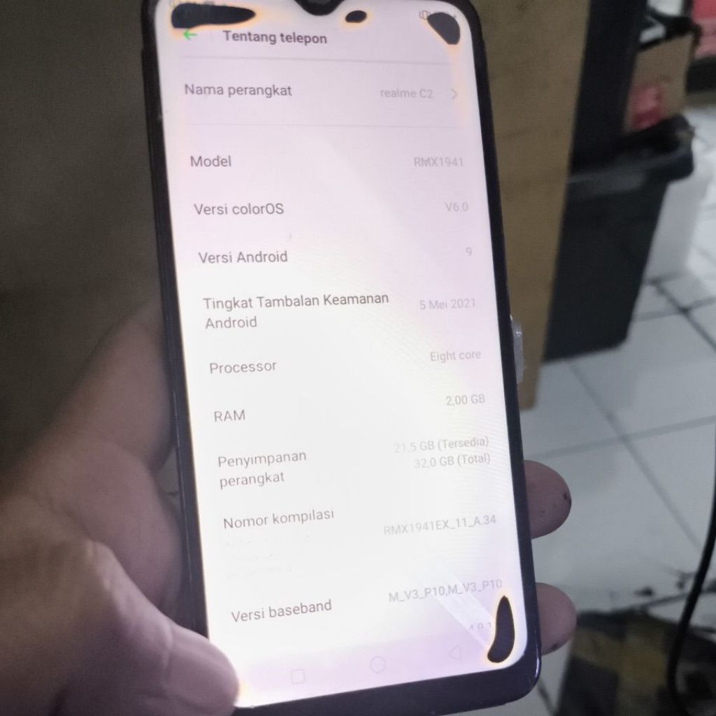 Realme C2 Normal mesin