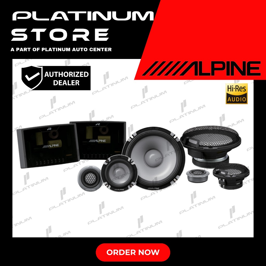 Speaker Mobil 3 Way Component Alpine R2-S653 Hi-Res Audio | Garansi Resmi Original
