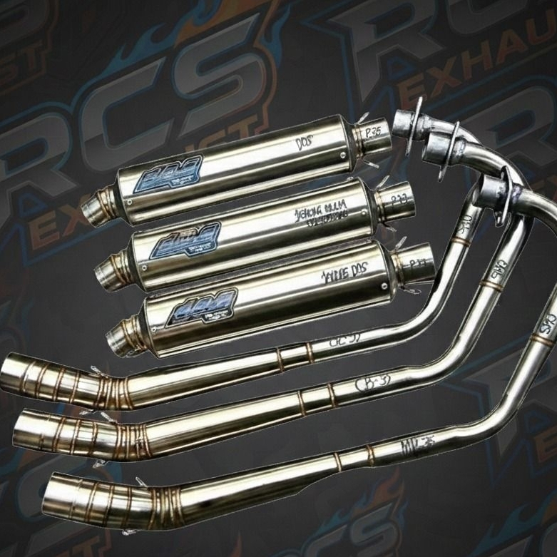 KNALPOT DOS ALA ORIGINAL CB GL MP TIGER VERZA VIXION BYSON SCORPIO