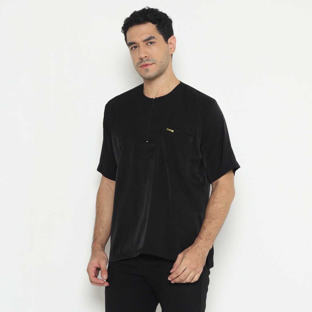 TLD | Kaif Series Baju Koko Dewsa Laki-Laki Lengan Pendek Bahan Katun Tencel Uniqlo Premium