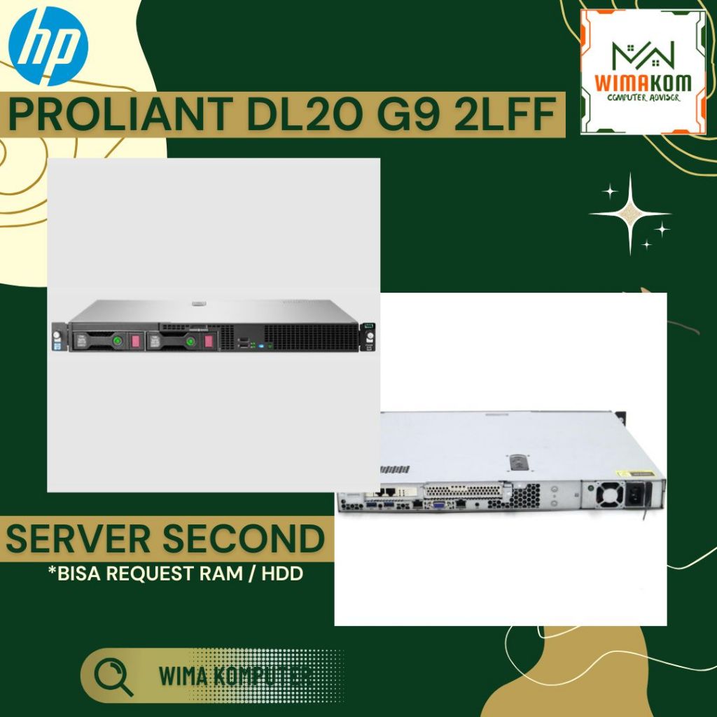 HPE Proliant DL20 Gen 9 Intel Xeon E3-1220 V5, RAM 8GB, HDD1TB