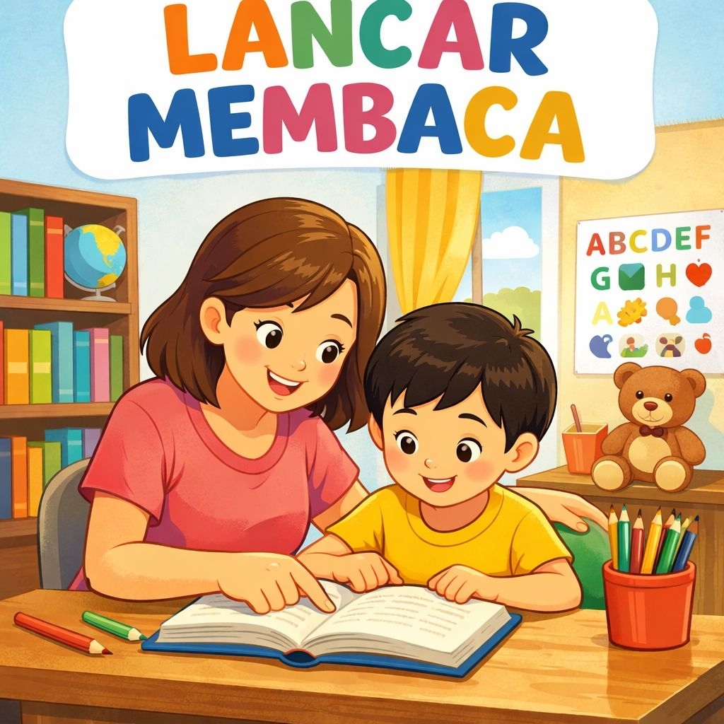 WORKSHEET ANAK TEMA LANCAR MEMBACA (FILE PDF)