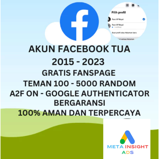 Jual Akun Facebook Tua | Fanspage | Email | A2f On