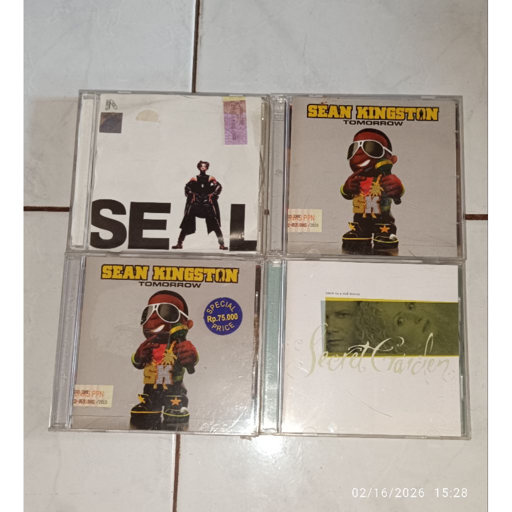 vcd & cd SEAL / SEAN KINGSTON-Tomorrow (1) / SEAN KINGSTON-TOMORROW (2) / SECRET GARDEN-Once In A Re