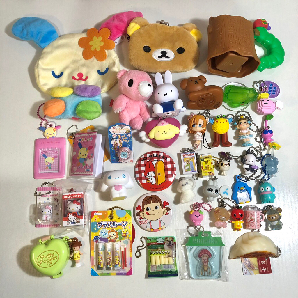 trinkets gotochi keychain strap snoopy pikmin gacha tamagotchi kobito shaker plate chiikawa moomin m