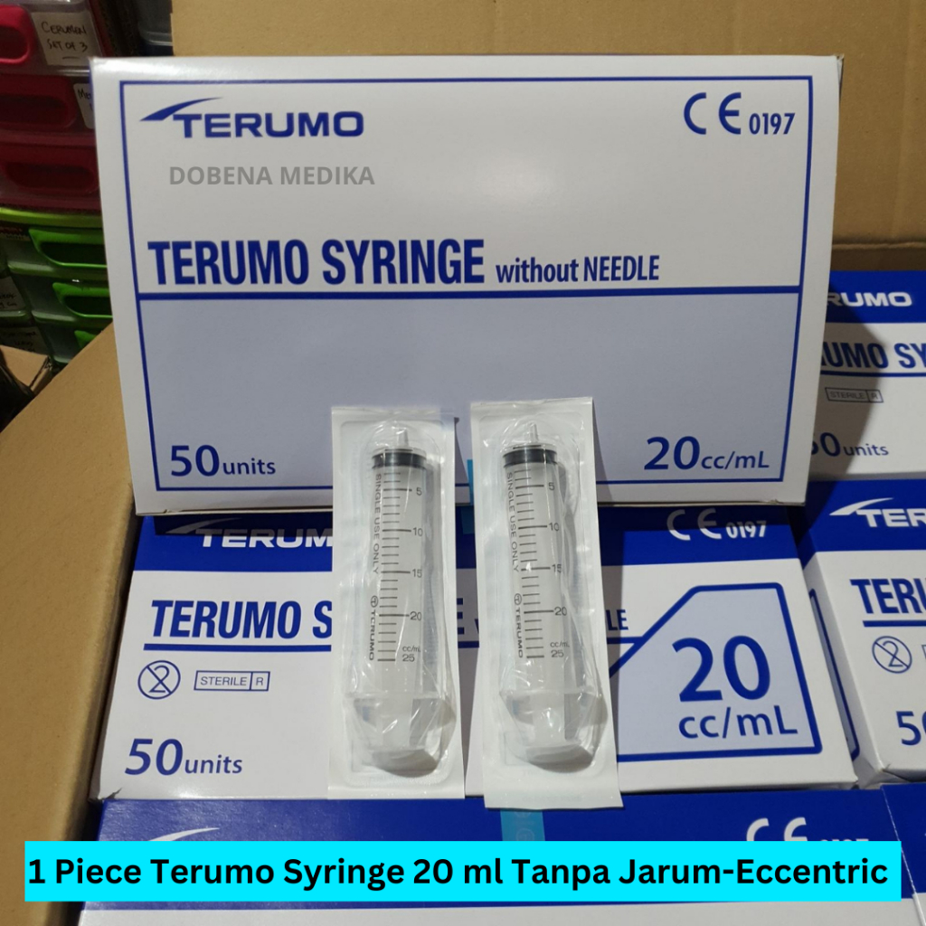 Terumo Syringe 20 ml cc / Spuit 20ml / Suntikan 20cc Eccentric