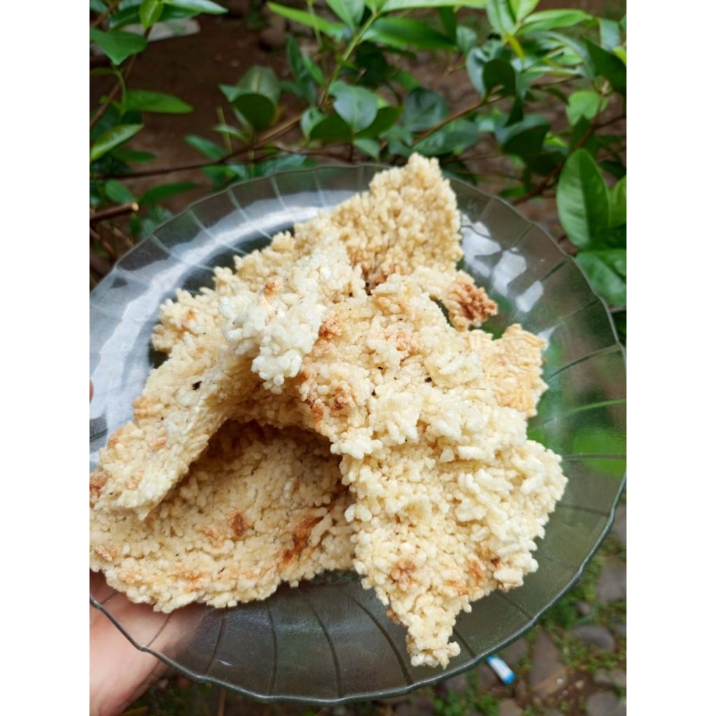 kerak nasi , intip goreng