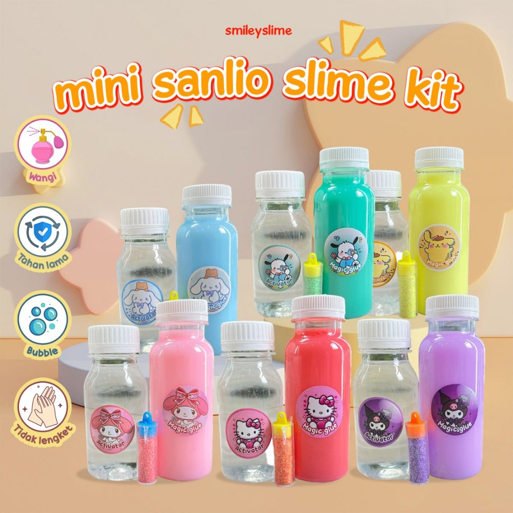 Paket Mini Slime Kit Sanlio By Smileyslime