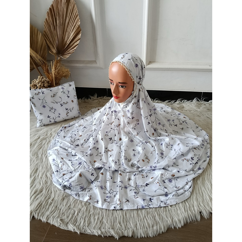 Mukena Rayon Printing Motif | Mukena Dewasa Mukena Terusan Mukena Trevel Mukena Murah