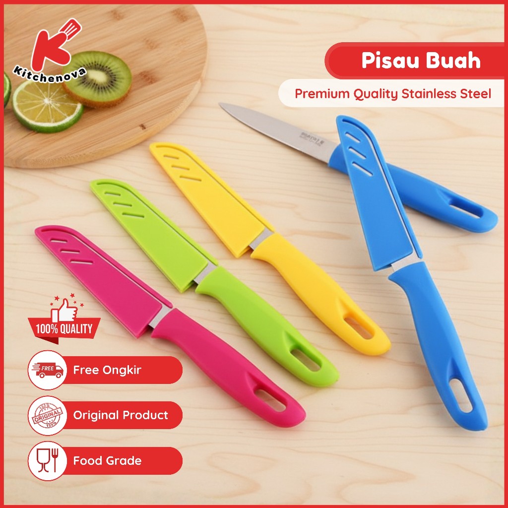 Pisau Dapur dengan Sarung Pelindung Pisau dapur portable praktis Pisau kecil Untuk Anak Kos - 327