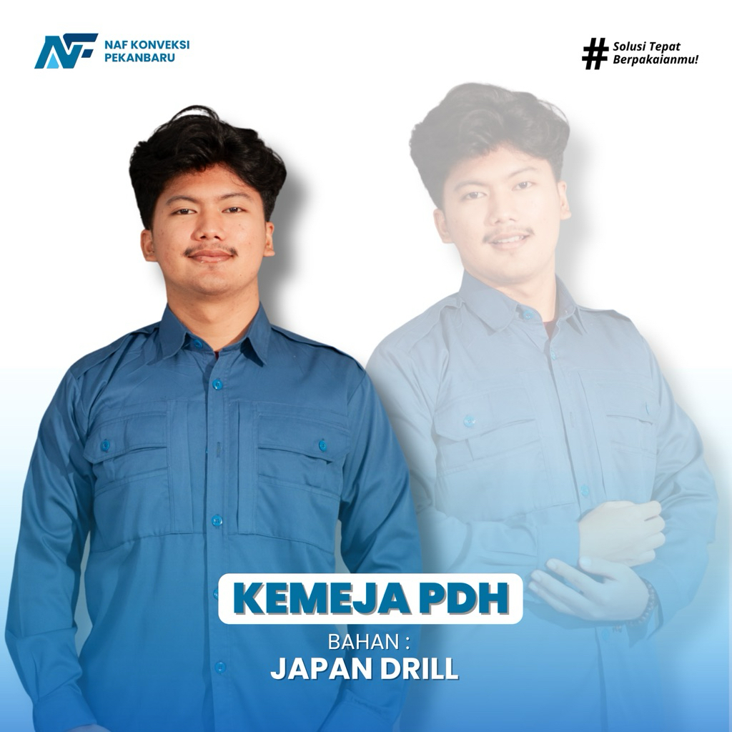 KEMEJA PDH BAHAN JAPAN DRILL