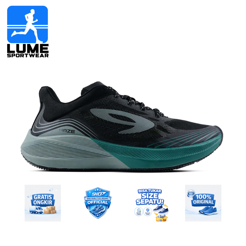Lume - 910 Nineten HAZE VISION 1.0 - HITAM/ABU/HIJAU HYDRO