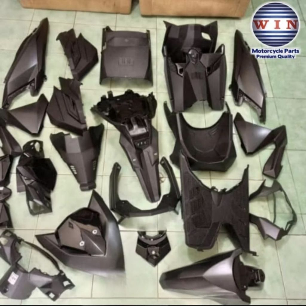 complete Set Body Vario 150 / Vario 125 2015 - 2017 Old HITAM. MERK WIN