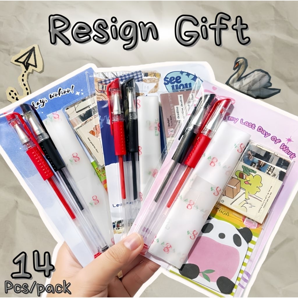 14pcs/set RESIGN GIFT / Farewell gift / mini gift resign / mini gift lucu / farewell mini gift / had