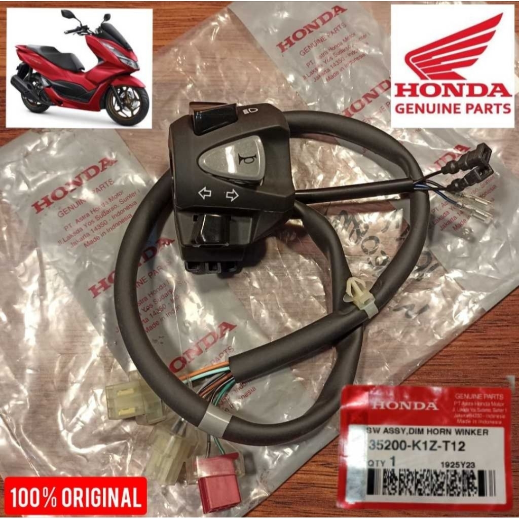 35200-K1Z-T12 HGP AHM 100% ORIGINAL SKLAR TOMBOL SEIN PCX 160 35200K1ZT12