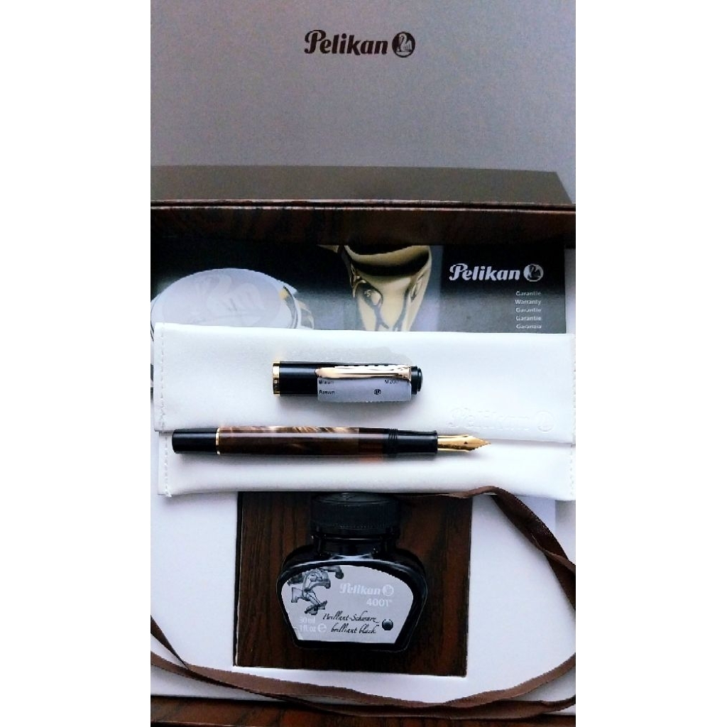 Fountain Pen Pelikan M200 - brown - size F