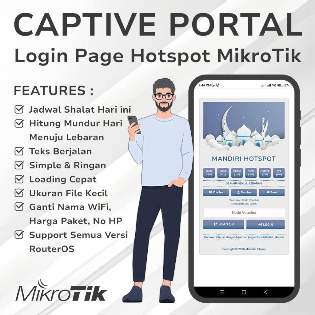 Tema Ramadhan V2 - Template Login Page Hotspot Mikrotik Premium