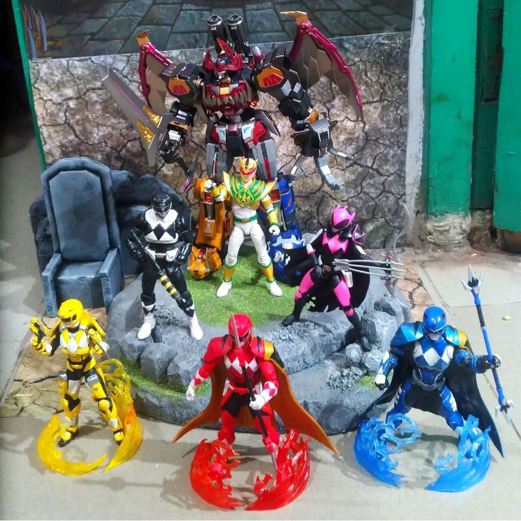 Set power rangers Sentry Ranger Custom & Dinozord