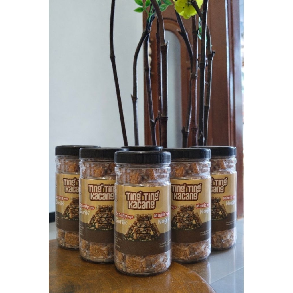 Ting Ting Kacang 500 Gram | Geti | Enting Kacang | Jajan Lebaran | Jajan Jadul | Snack Toples