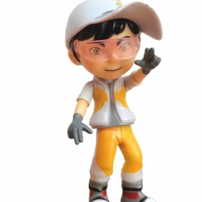 Mainan Action Figure Boboiboy Solar Loose Pack PVC Padat 12cm Detil Bagus