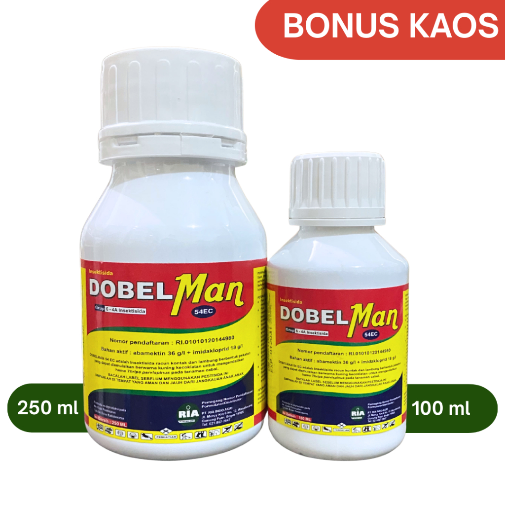 Insektisida DOBELMAN 54EC Abamektin + Imidakloprid 100ml 250ml Pengendali Hama Kutu Trips