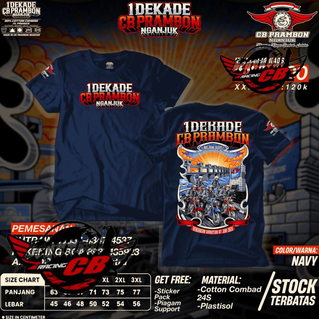 KAOS ACARA CB PRAMBON NGANJUK