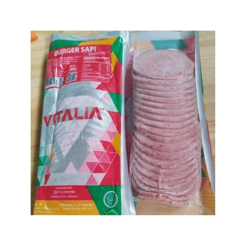 Vitalia Daging Burger Mini (isi 20 pcs) kemasan 280gr
