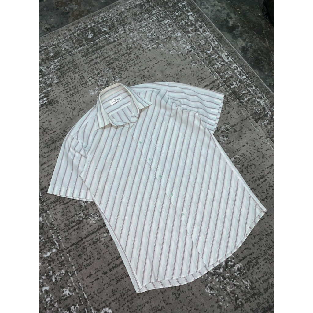 Vintage Balenciaga Multi Color Striped Shirt | Kemeja Balenciaga