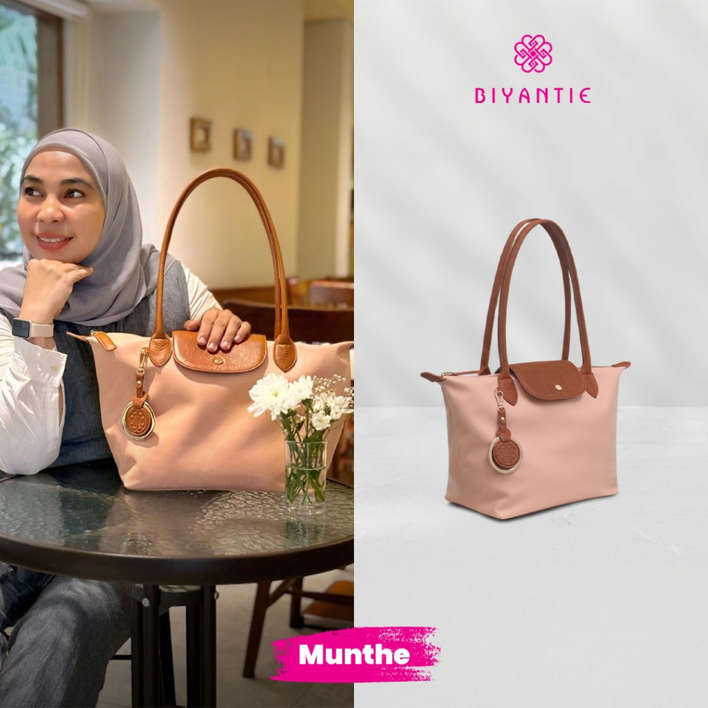 Biyantie Munthe Tote Bag Exclusive Handcrafted 100% Genuine Cow Leather with Suede Interior Luxury B