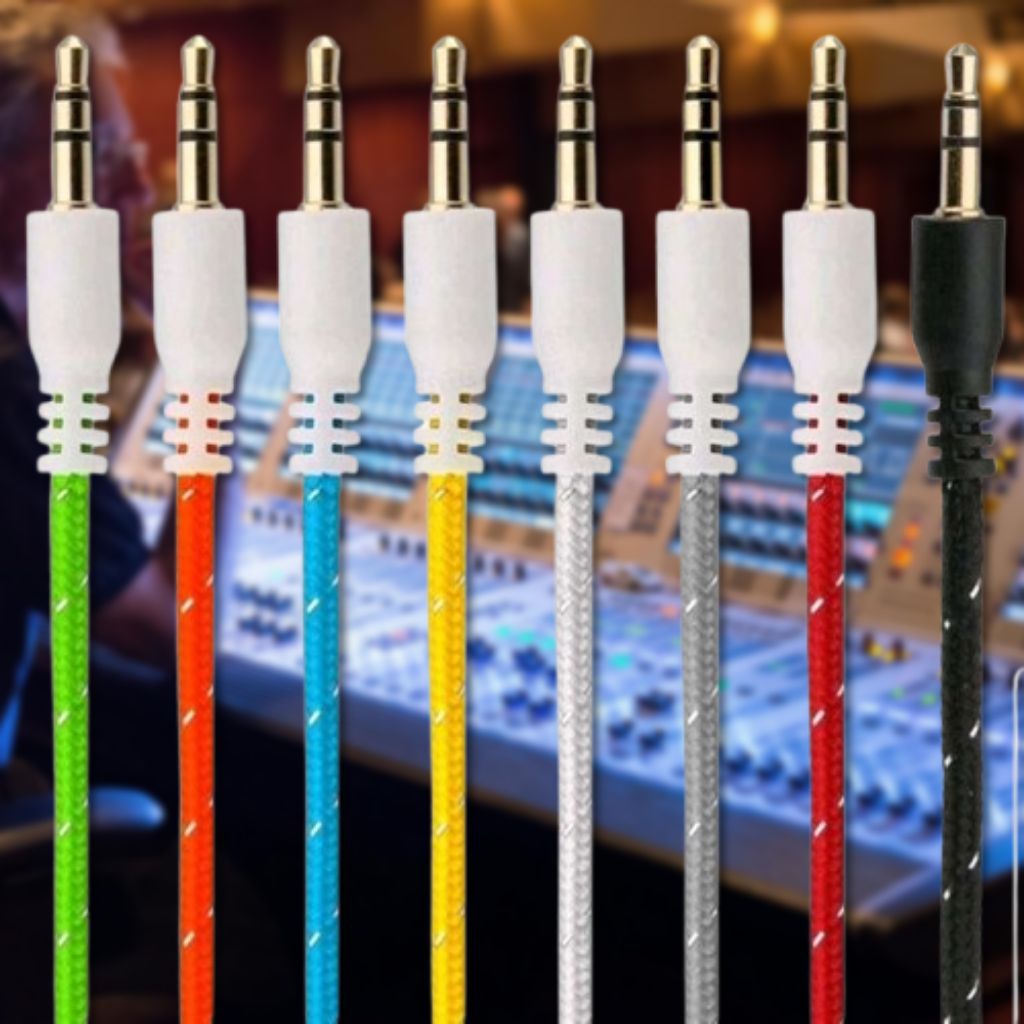 KABEL AUX 1 IN 1 TALI SEPATU 1 METER KABEL AUX 1IN1 AUX 1 IN 1 AUX 1-1 MODEL TALI SEPATU