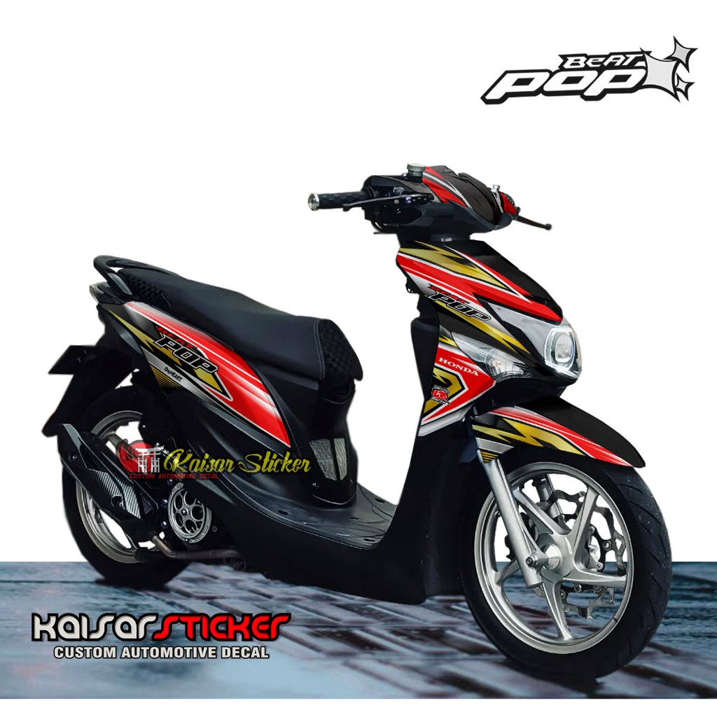 STICKER DECAL MOTOR FULL BODY STIKER BEAT POP DECAL BEAT POP