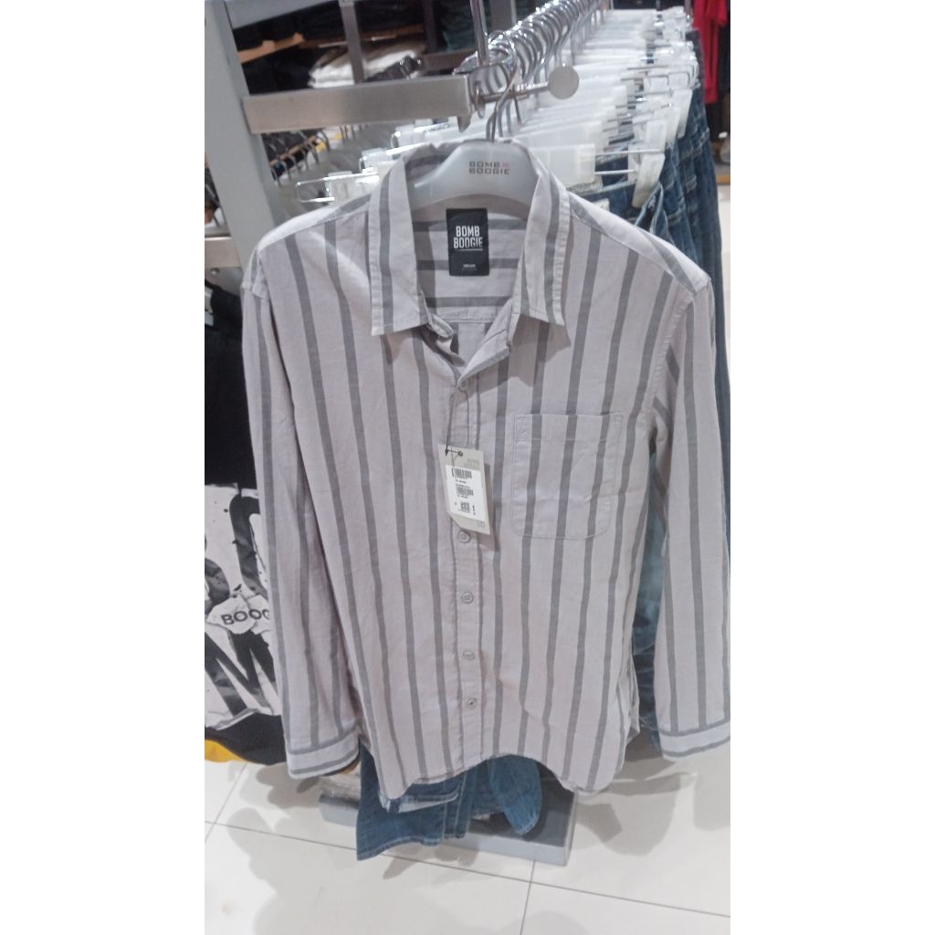 kemeja panjang pria dewasa merk bombboogie