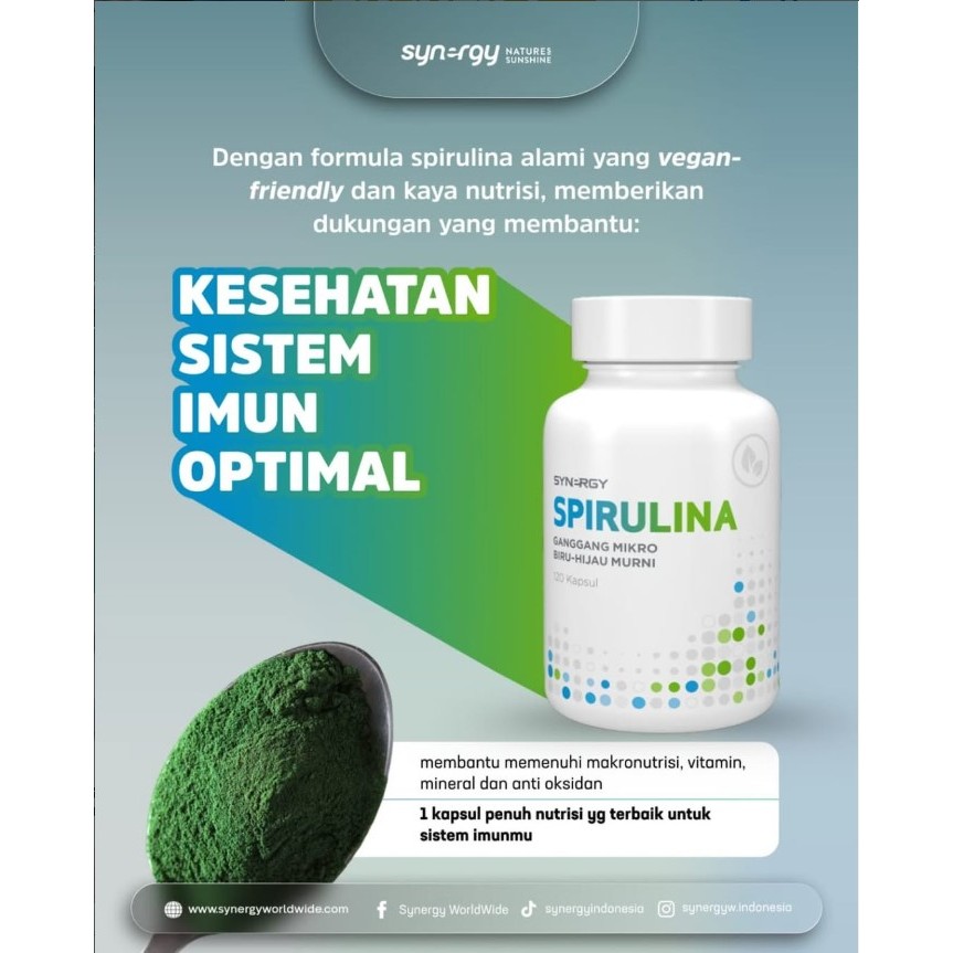 Vitamin Spirulina Synergy Antioksidan Alami