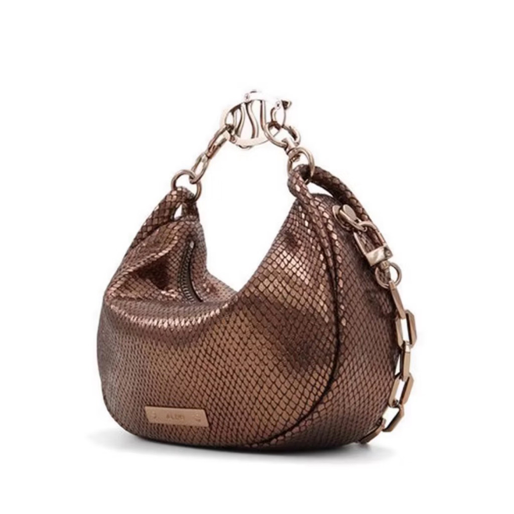 #ALDO PYTHON WOMEN BAG .Shoulder Bag - BRONZE