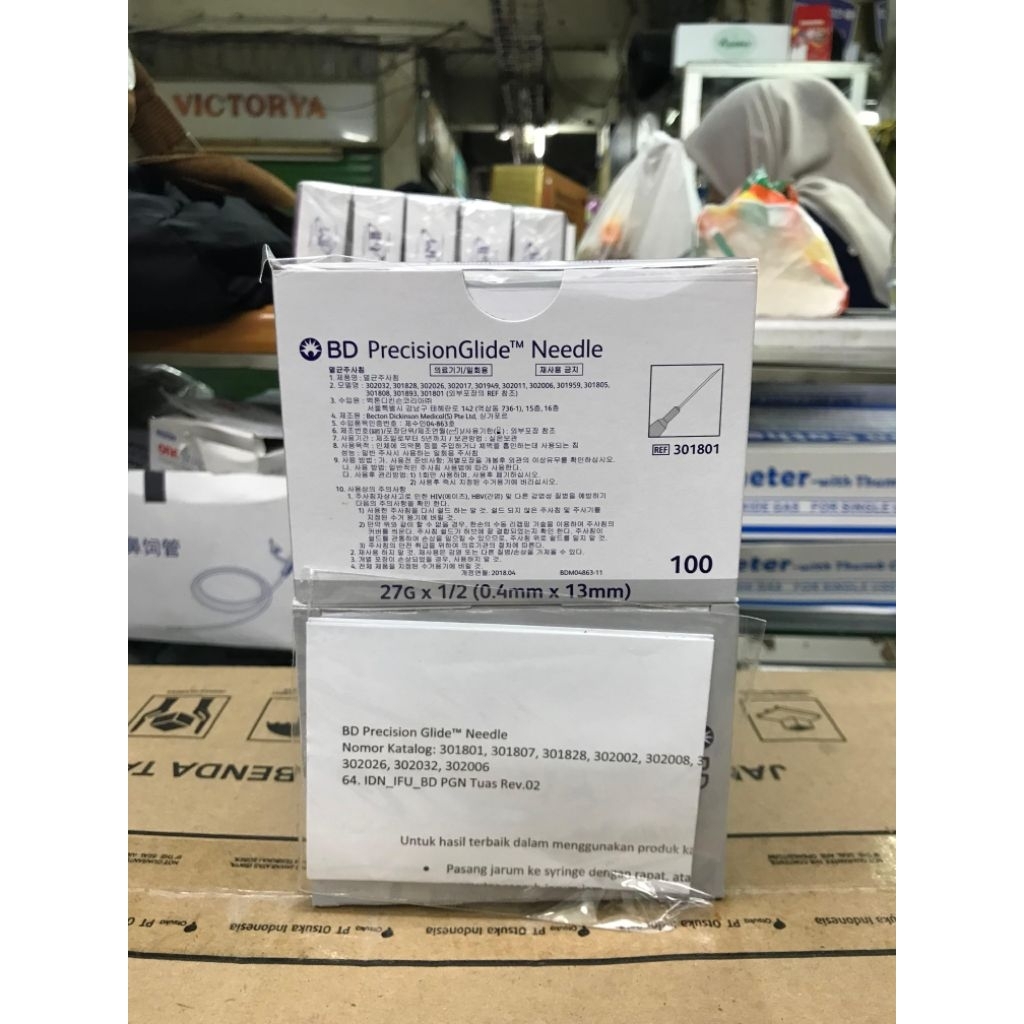 needle BD 27G perbox isi 100pcs