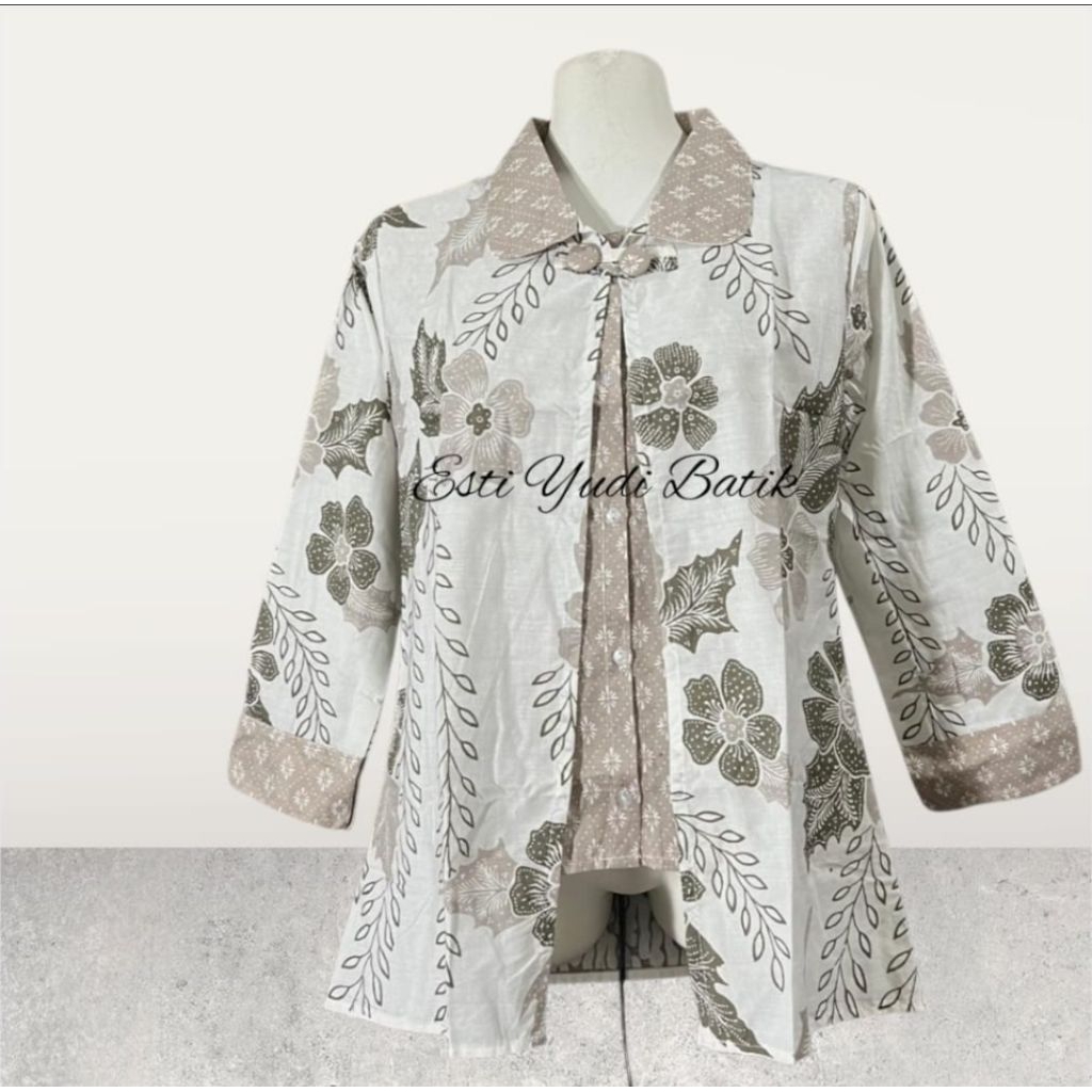 Esti Batik BLUS batik atasan wanita blouse batik modern style blouse batik wanita baju blus wanita k