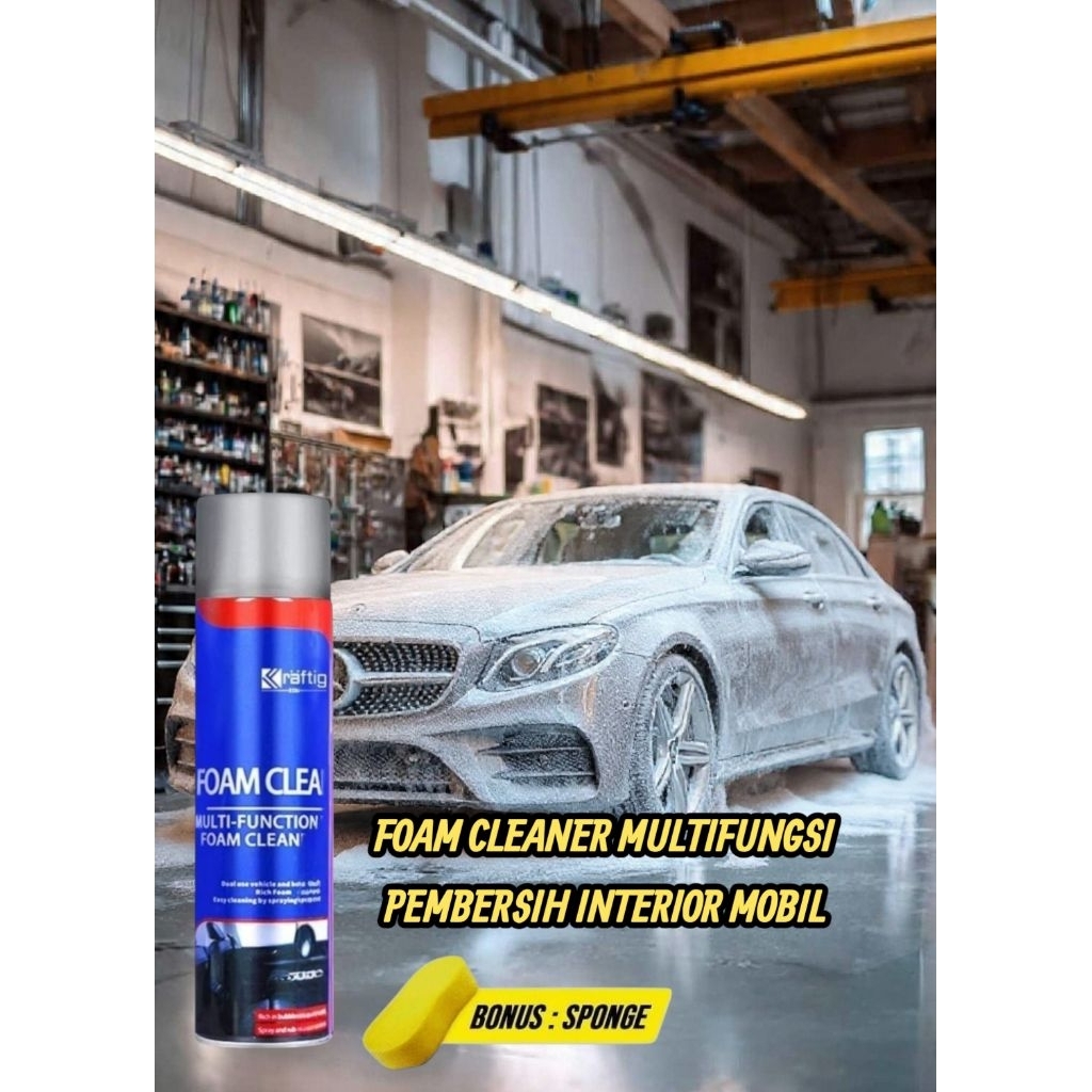 ( promo)kraftig eon foam cleaner pembersih interior mobil/body motor/tas kulit/sepatu 650ml